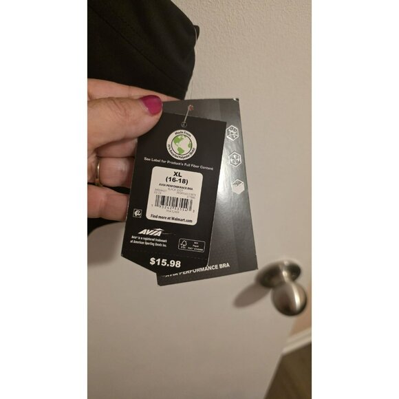Avia Sports Bra Womens Size XL Black Performance NWT Workout Gym Pickleball - Picture 4 of 12